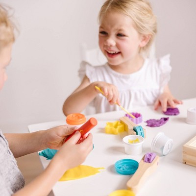  Melissa & Doug Cut, Sculpt, And Roll Clay Play Set With 8 Tools And 4 Colors Of Modeling Dough: Fine Motor Skills Modeling Set
