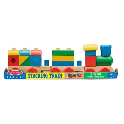  Melissa & Doug Stacking Train - Classic Wooden Toddler Toy (18pc)