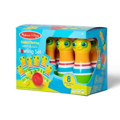  Melissa & Doug Rainbow Caterpillar Bowling Set
