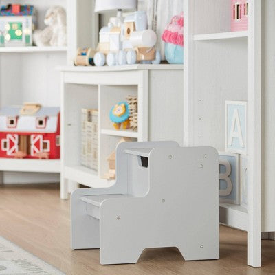  Melissa & Doug Wooden Step Stool - Gray