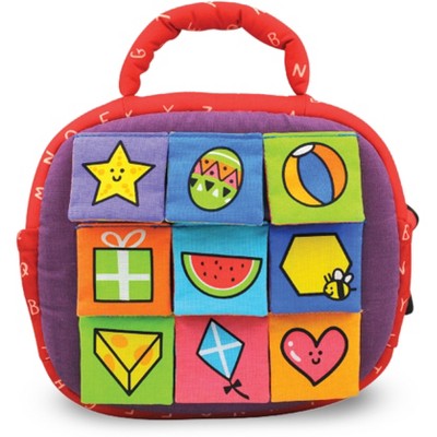  Melissa & Doug K's Kids Take-Along Shape Sorter Baby Toy With 2-Sided Activity Bag And 9 Textured Shape Blocks