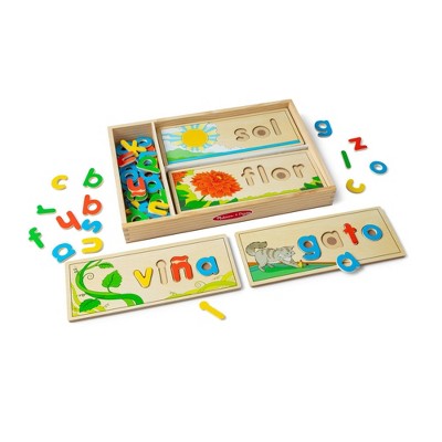  Melissa & Doug Spanish See & Spell Educational Language Learning Toy