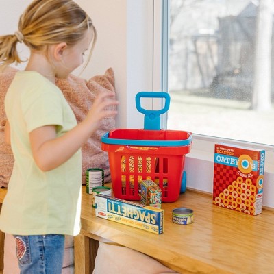  Melissa & Doug Fill & Roll Grocery Basket Playset
