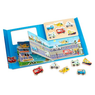  Melissa & Doug Book & Puzzle Play Set: To The Rescue