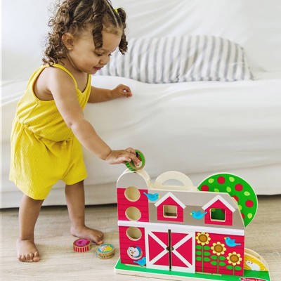  Melissa & Doug GO Tots Wooden Barnyard Tumble With 4 Disks