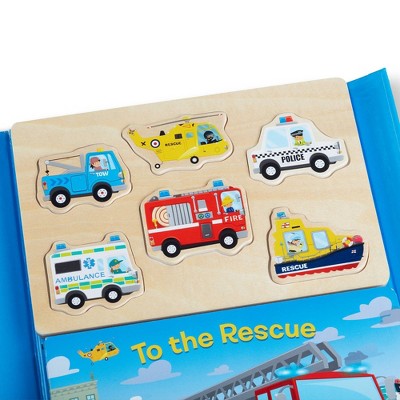  Melissa & Doug Book & Puzzle Play Set: To The Rescue