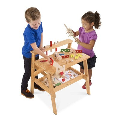  Melissa & Doug Solid Wood Project Workbench Play Building Set