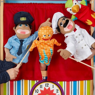  Melissa & Doug Deluxe Puppet Theater - Sturdy Wooden Construction