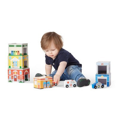  Melissa & Doug Nesting & Sorting Toys - Buildings & Vehicles
