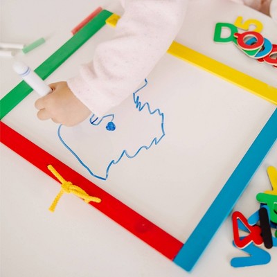  Melissa & Doug Magnetic Chalkboard And Dry-Erase Board With 36 Magnets
