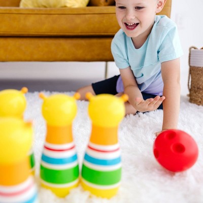  Melissa & Doug Rainbow Caterpillar Bowling Set