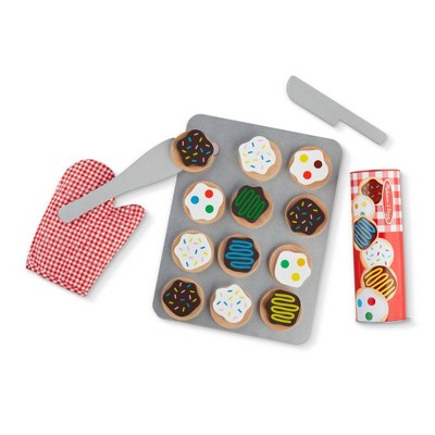  Melissa & Doug Slice And Bake Wooden Cookie Play Food Set