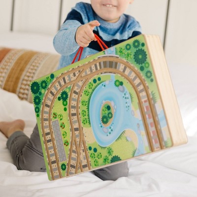  Melissa & Doug Take-Along Railroad 17pc