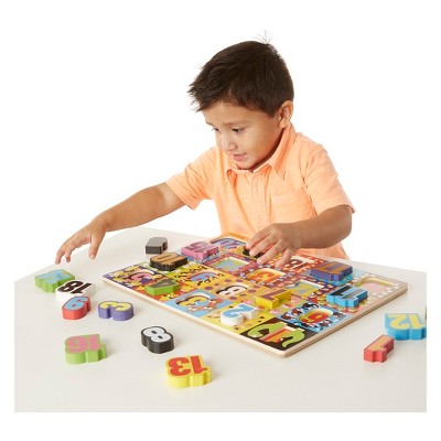  Melissa & Doug Jumbo Numbers Wooden Chunky Puzzle (20pc)