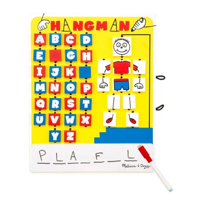  Melissa & Doug Flip To Win Travel Hangman Game - White Board, Dry-Erase Marker: Educational Problem Solving Board Game