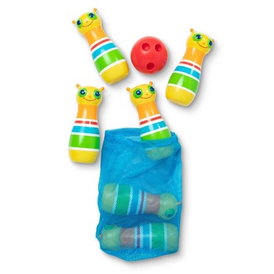  Melissa & Doug Rainbow Caterpillar Bowling Set