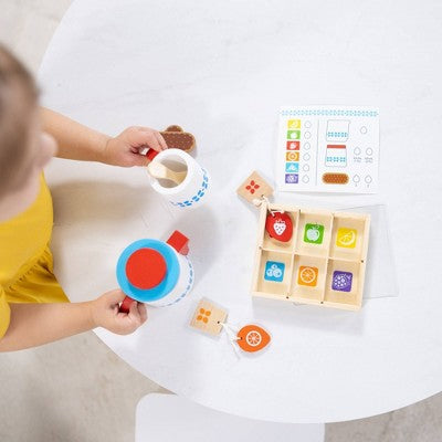  Melissa & Doug 22-Piece Steep And Serve Wooden Tea Set - Play Food And Kitchen Accessories