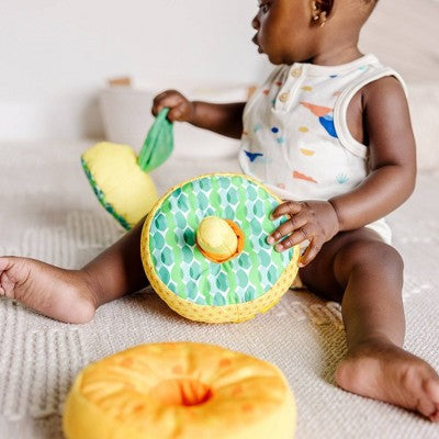  Melissa & Doug Multi-Sensory Pineapple Soft Stacker Infant Toy