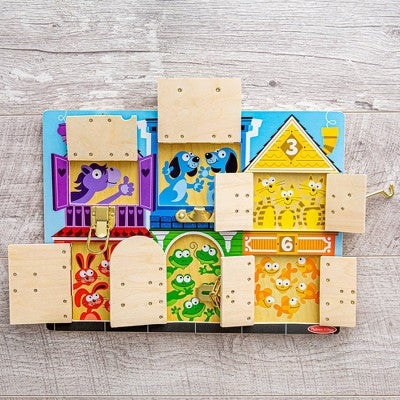  Melissa & Doug Latches Wooden Activity Board