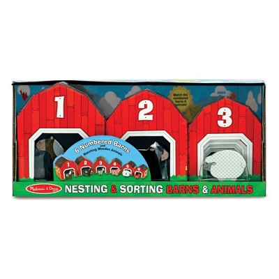  Melissa & Doug Nesting & Sorting Barns & Animals