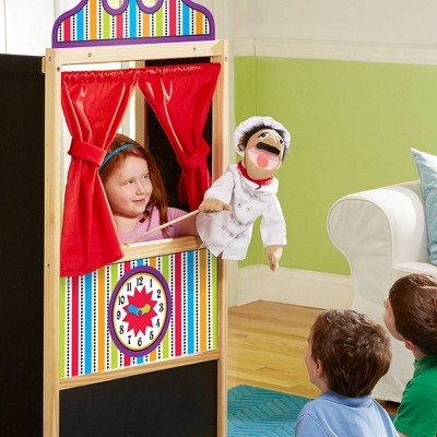  Melissa & Doug Deluxe Puppet Theater - Sturdy Wooden Construction