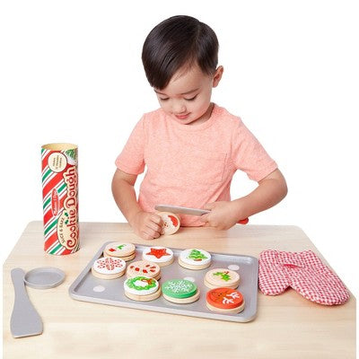  Melissa & Doug Slice And Bake Wooden Christmas Cookie Play Food Set