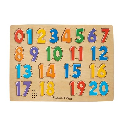  Melissa & Doug Numbers Sound Puzzle - 21pc
