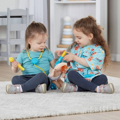  Melissa & Doug Pediatric Nurse Role Play Costume Set (8pc) - Includes Baby Doll, Stethoscope