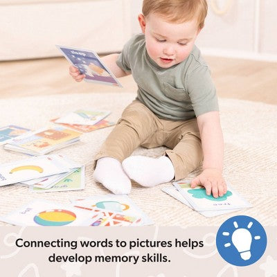  Melissa & Doug Ms. Rachel First Words Textured Sensory Flashcards Preschool Learning Toy: 30 Pieces For Memory And Emotional Skill Development