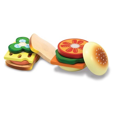  Melissa & Doug Wooden Sandwich-Making Pretend Play Food Set