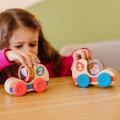  Melissa & Doug GO Tots Wooden Race Cars (2 Cars, 2 Disks)