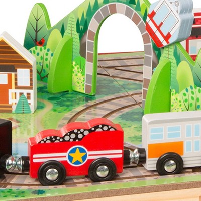  Melissa & Doug Take-Along Railroad 17pc