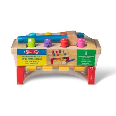  Melissa & Doug Deluxe Pounding Bench Wooden Toy With Mallet