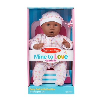  Melissa & Doug Mine To Love 12" Baby Doll -Gabrielle With Romper And Hat
