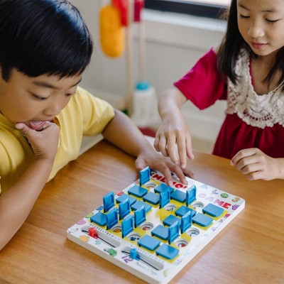  Melissa & Doug Flip To Win Travel Memory Game - Wooden Game Board, 7 Double-Sided Cards