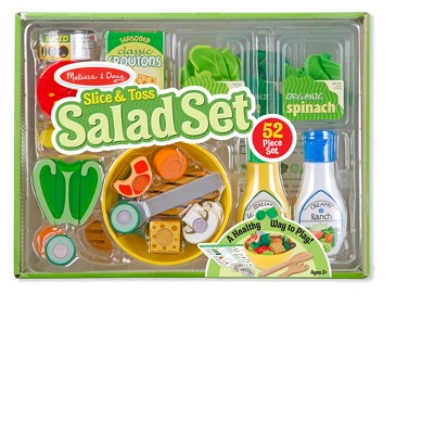  Melissa & Doug Slice And Toss Salad Play Food Set - 52pc Wooden And Felt