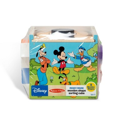  Melissa & Doug Mickey Mouse & Friends Wooden Shape Sorting Cube