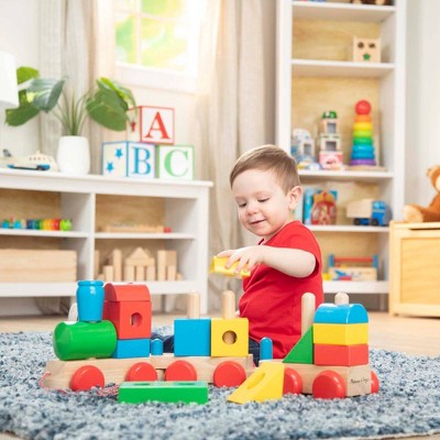  Melissa & Doug Wooden Jumbo Stacking Train - Classic