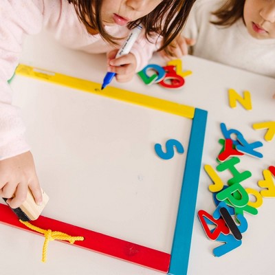  Melissa & Doug Magnetic Chalkboard And Dry-Erase Board With 36 Magnets