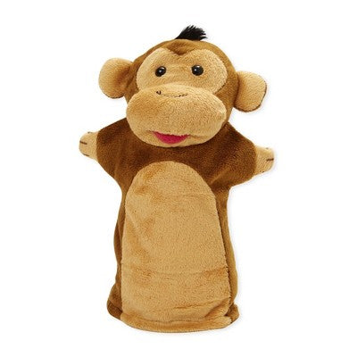  Melissa & Doug Zoo Friends Hand Puppets 4pk - Elephant, Giraffe, Tiger, And Monkey