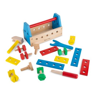  Melissa & Doug Take-Along Tool Kit Wooden Construction Toy (24pc)