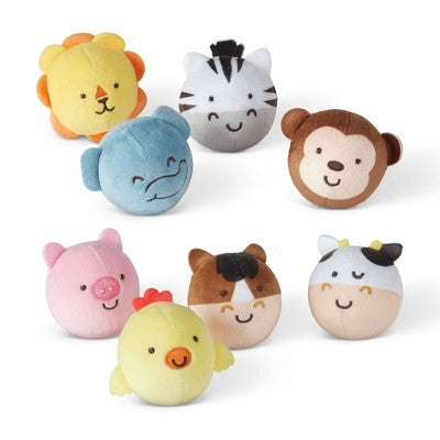  Melissa & Doug Rollables Safari And Farm Friends Infant And Toddler Toy 2pk