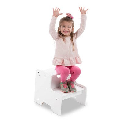  Melissa & Doug Wooden Step Stool - White