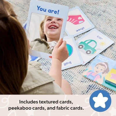  Melissa & Doug Ms. Rachel First Words Textured Sensory Flashcards Preschool Learning Toy: 30 Pieces For Memory And Emotional Skill Development