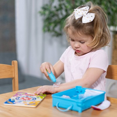  Melissa & Doug Boo-Boos & Bandages Reusable First Aid Pretend Play Set: Creativity Focus With Medical Accessories