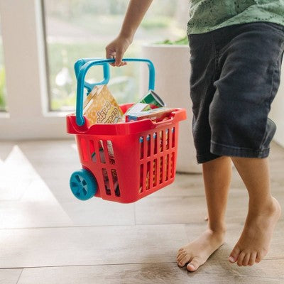  Melissa & Doug Fill & Roll Grocery Basket Playset