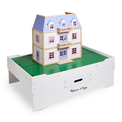  Melissa & Doug Deluxe Wooden Multi-Activity Play Table - For Trains, Puzzles, Games, More
