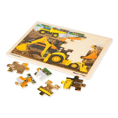  Melissa & Doug Jigsaw Puzzle 3pc Bundle Farm And Construction And Pets