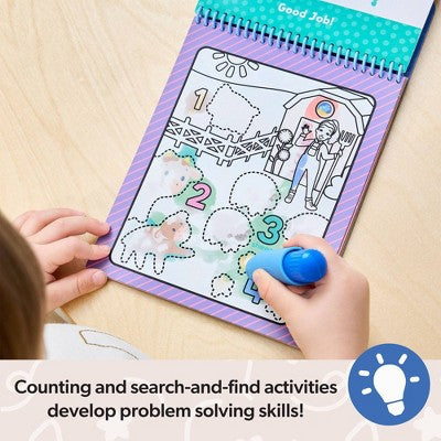  Melissa & Doug Ms. Rachel Water WOW! Color-Reveal Pad Early Learning Toy: Plastic Watercolor Paint Brush Pad