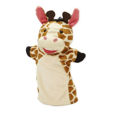  Melissa & Doug Zoo Friends Hand Puppets 4pk - Elephant, Giraffe, Tiger, And Monkey